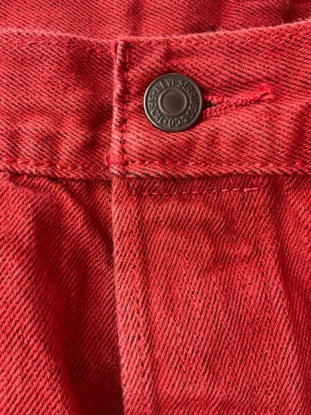 Levi's Men's Straight Jeans in Deep Red